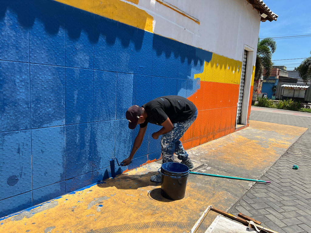 Prefeitura de Belford Roxo obras de revitalização da Praça de Heliópolis
