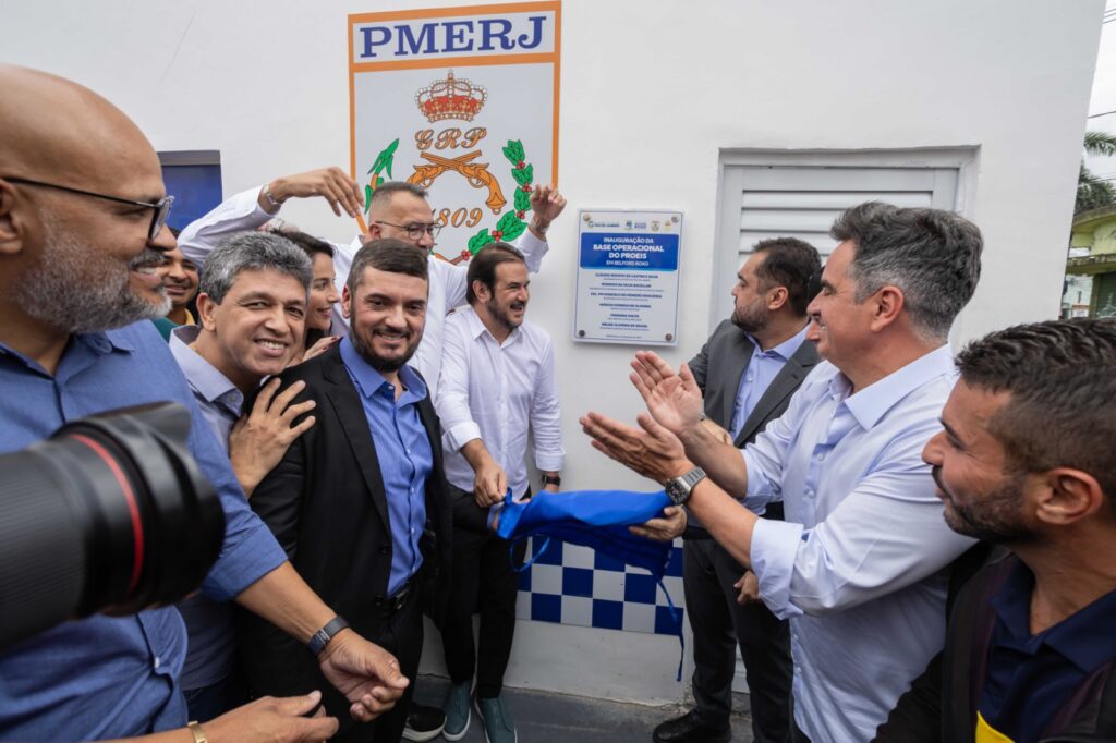 Governador e prefeito inauguram base do Proeis em Belford Roxo, lançam obras do canal Maxambomba e visitam Hospital Geral de Emergência