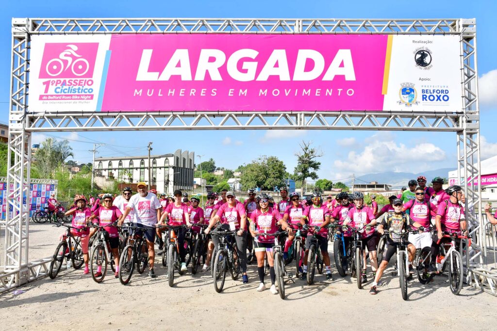 Belford Roxo celebra o Dia Internacional da Mulher com o 1º Passeio Ciclístico