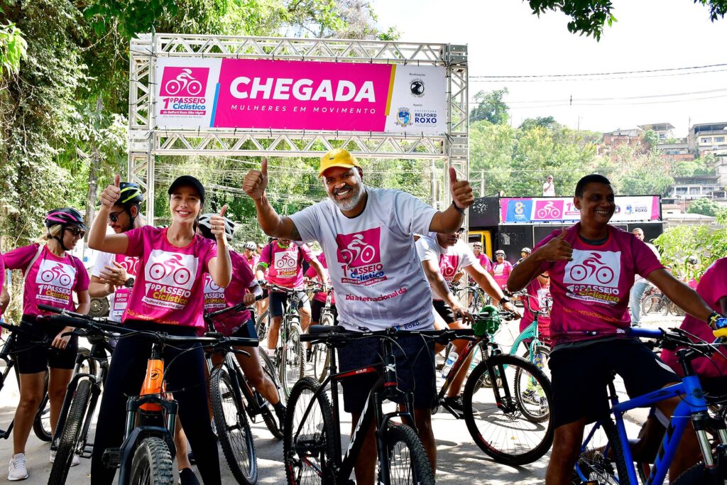 Belford Roxo celebra o Dia Internacional da Mulher com o 1º Passeio Ciclístico