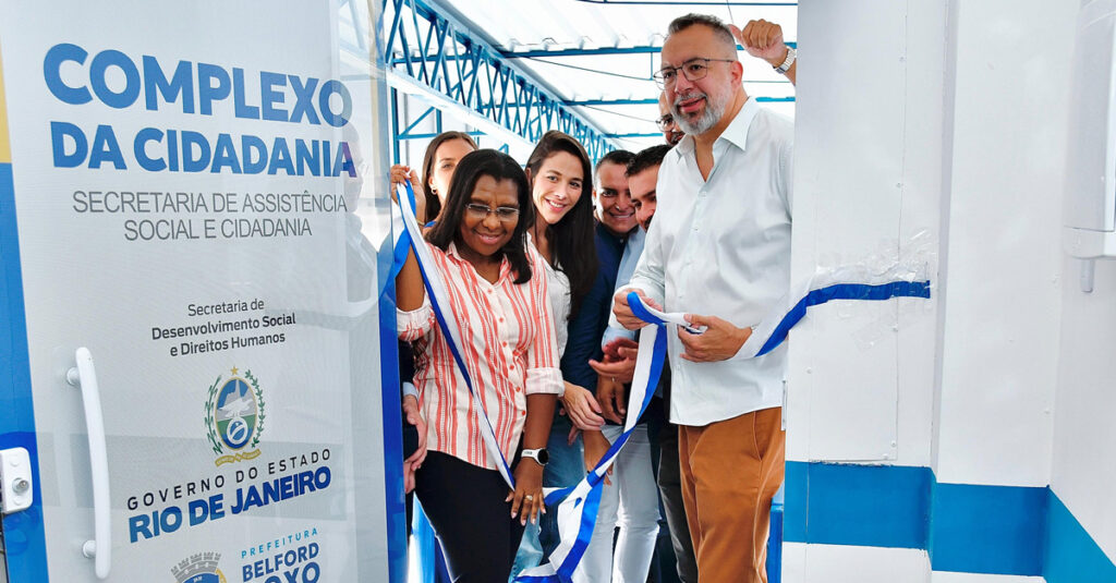 Prefeito Márcio Canella e secretária Rosângela Gomes  inauguram Complexo de Cidadania em Belford Roxo