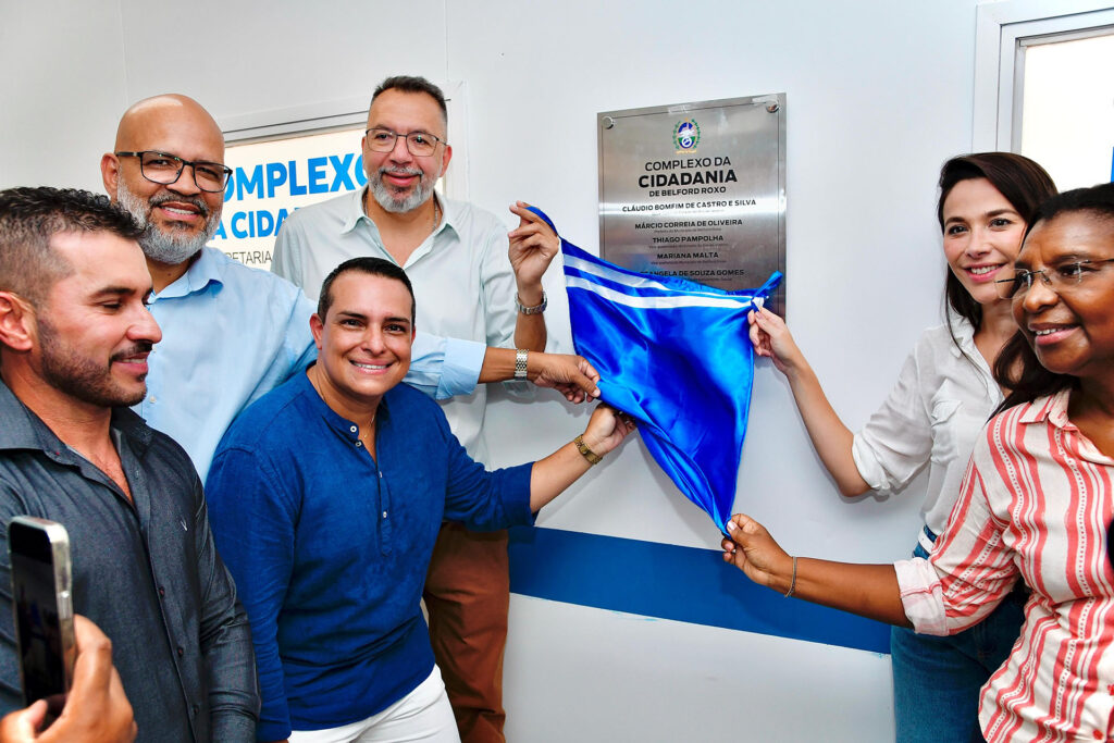 Prefeito Márcio Canella e secretária Rosângela Gomes  inauguram Complexo de Cidadania em Belford Roxo