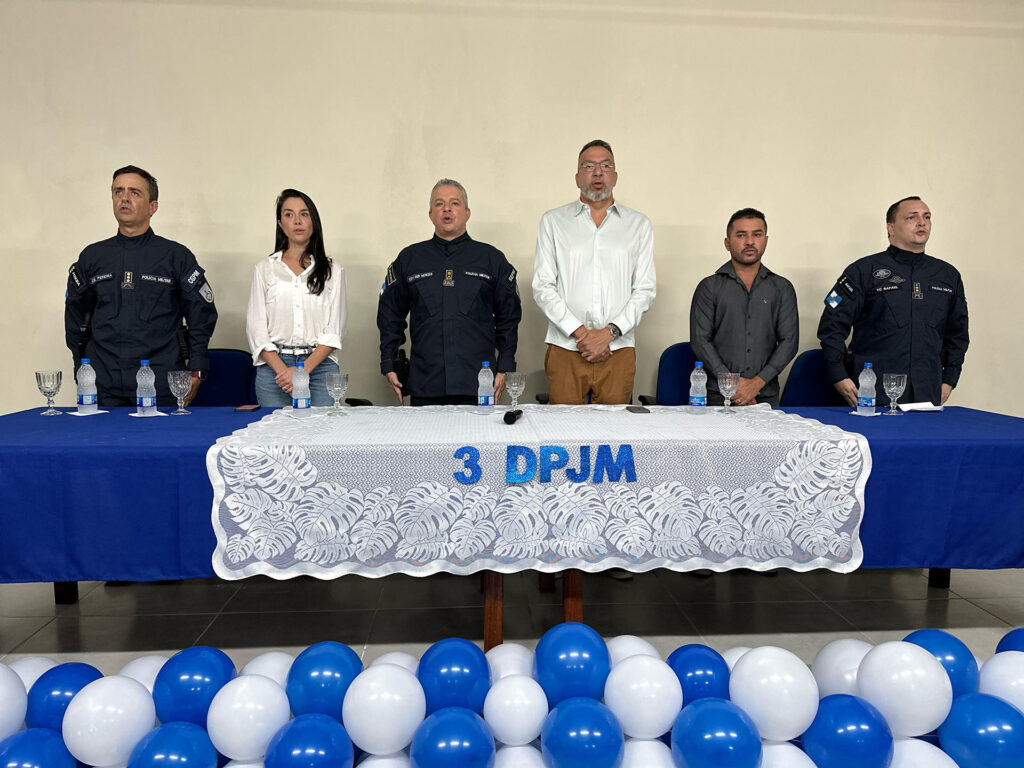 Prefeito Márcio Canella e secretário de Estado de Polícia Militar inauguram a 3ª DJPM