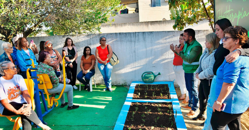Secretaria de Meio Ambiente lança projeto Hortoterapia no CRAS do Babi