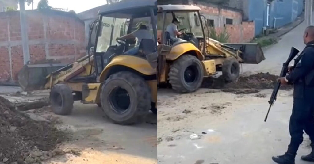 ‘Operação Barricada Zero’ atende pedido do prefeito Canella para cobrir valas para barricadas no Morro do Sapo