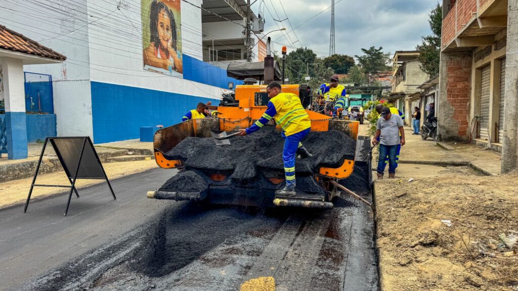 Bairros Vila Maia, São Francisco e Bela Vista recebem novo asfalto