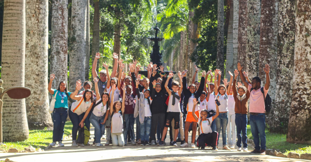Alunos de Belford Roxo visitam o Jardim Botânico