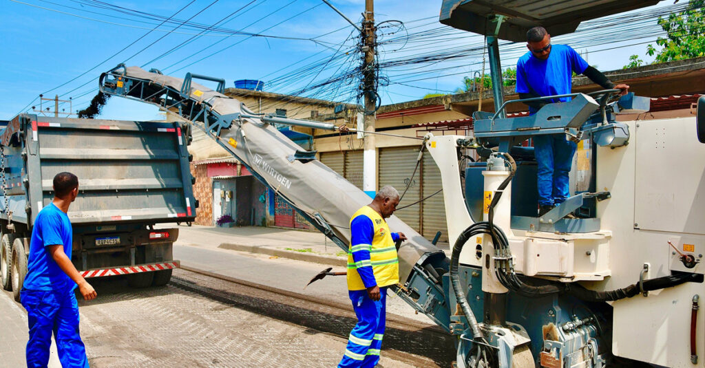 Avenida General Müller ganha obras de fresagem e pavimentação