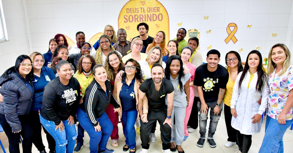 Hospital Infantil de Belford Roxo promove evento do Setembro Amarelo no Parque dos Ferreiras