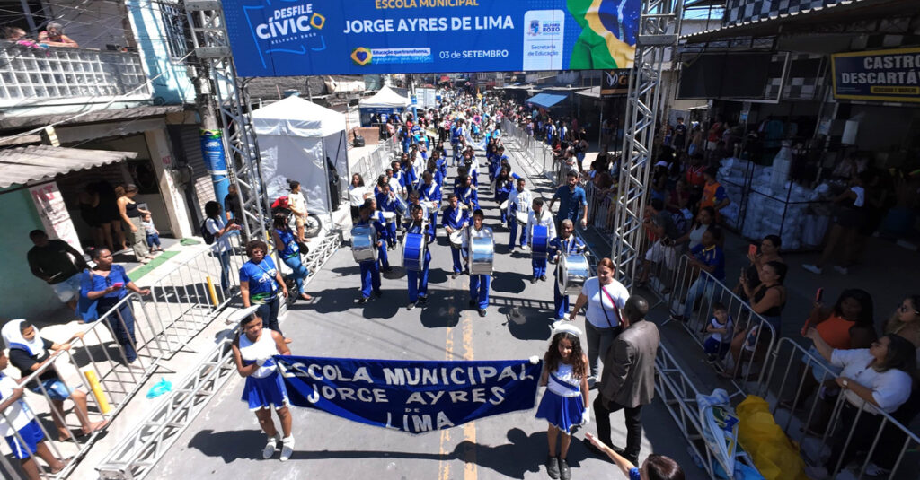 Parque São José recebe o terceiro dia de Desfile Cívico na Semana da Pátria em Belford Roxo