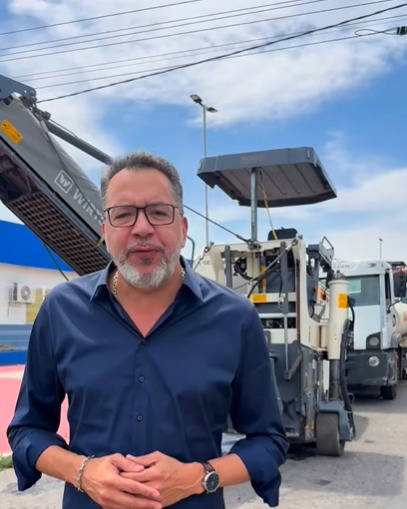 Avenida Nunes Sampaio recebe serviços de fresagem e ganhará novo asfalto em Andrade Araújo