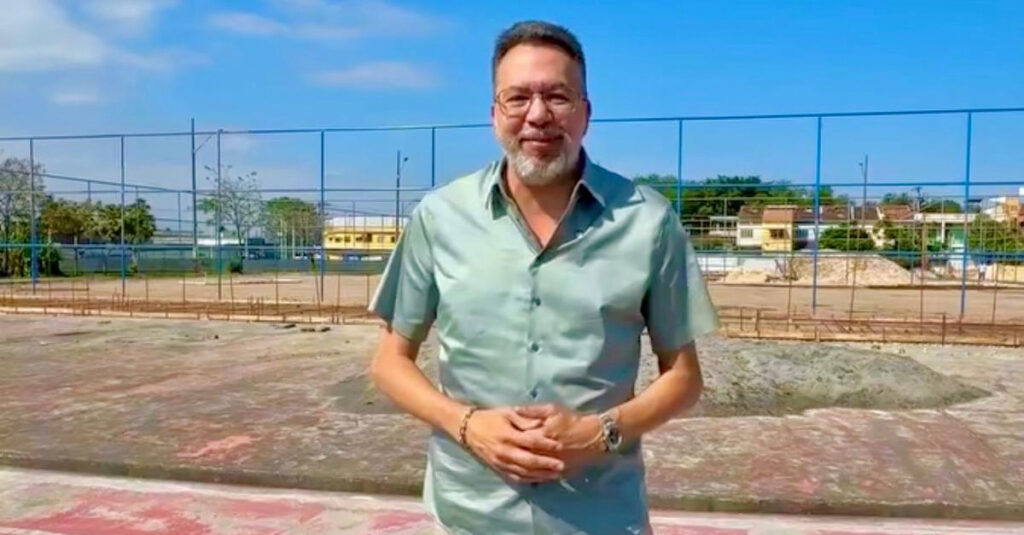 Prefeito Márcio Canella visita Vila Olímpica e vistoria as obras do complexo esportivo