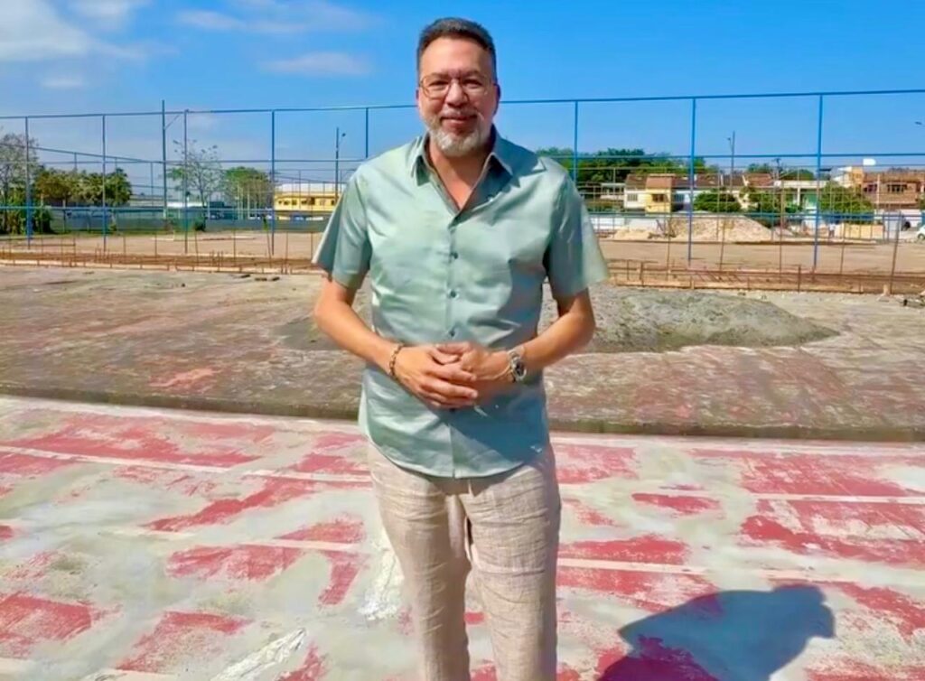 Prefeito Márcio Canella visita Vila Olímpica e vistoria as obras do complexo esportivo