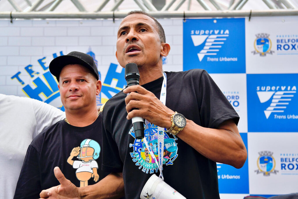 Trem do Hip-Hop agitou a Estação Ferroviária de Belford Roxo com muita música, break, grafite e cultura