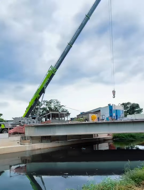 Prefeito Canella fiscaliza e realiza acertos nas obras da futura ponte que ligará a Rua Impala ao Jardim Brasil