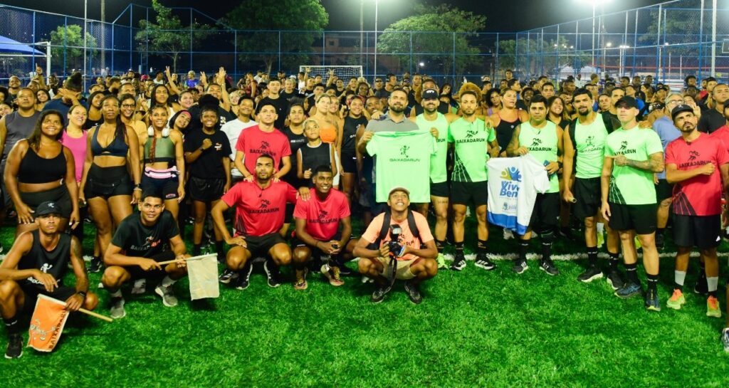 Corrida Baixada Run agita a noite na Vila Olímpica de Belford Roxo