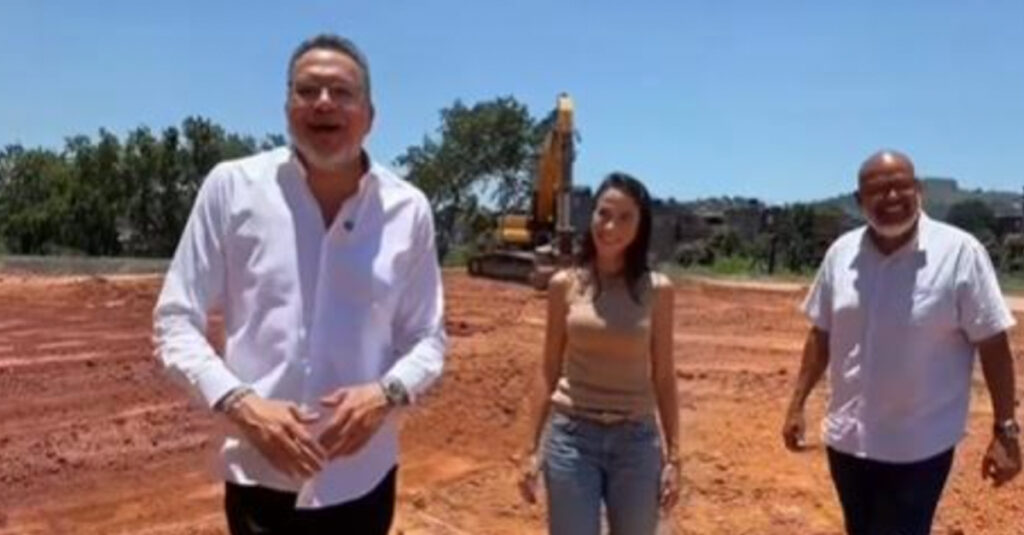 Obras da futura praça nas Três Pontes está em ritmo acelerado e ganhará grande área de lazer para os moradores do Jardim Redentor