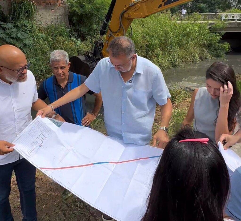 Prefeito Márcio Canella determina o início das obras de canalização e urbanização no Canal do Outeiro