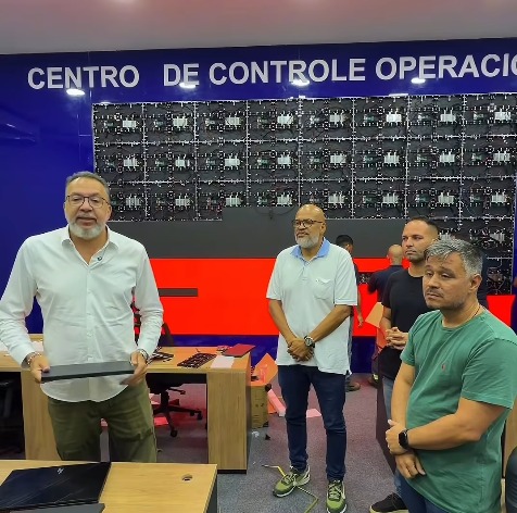 Prefeito Canella vistoria obras do Centro de Controle Operacional (CCO) na Secretaria de Segurança Pública
