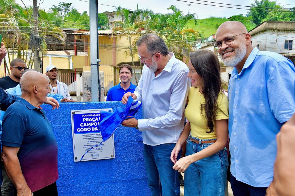 Prefeito Márcio Canella inaugura 2ª Companhia de Polícia, uma praça e o Campo do Vicentão no Gogó da Ema