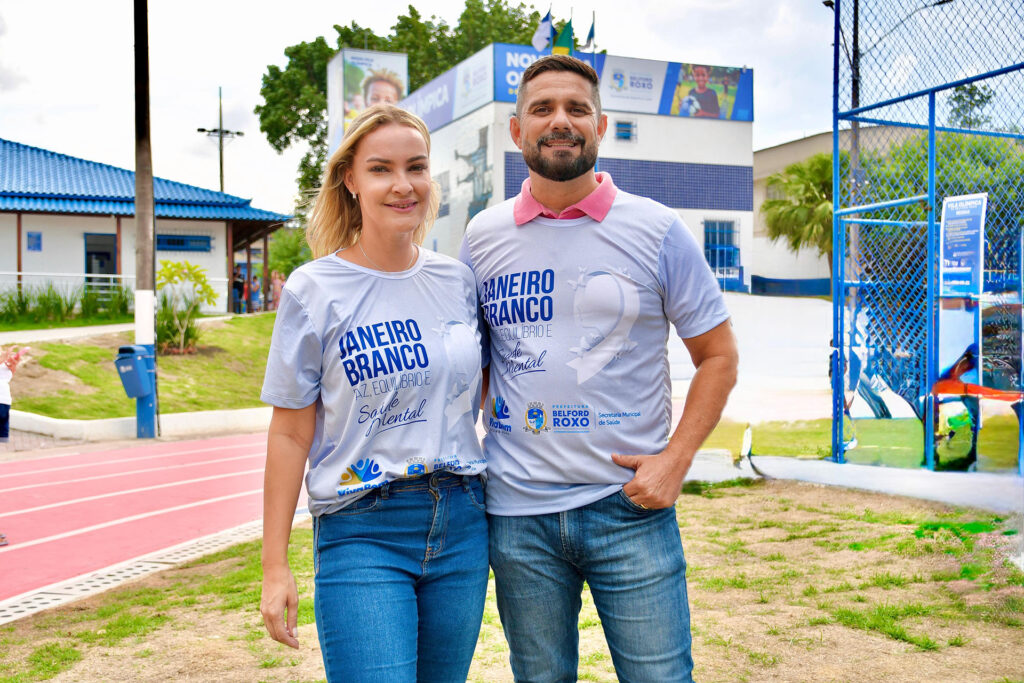 Secretaria de Saúde de Belford Roxo promove caminhada em alusão ao Janeiro Branco