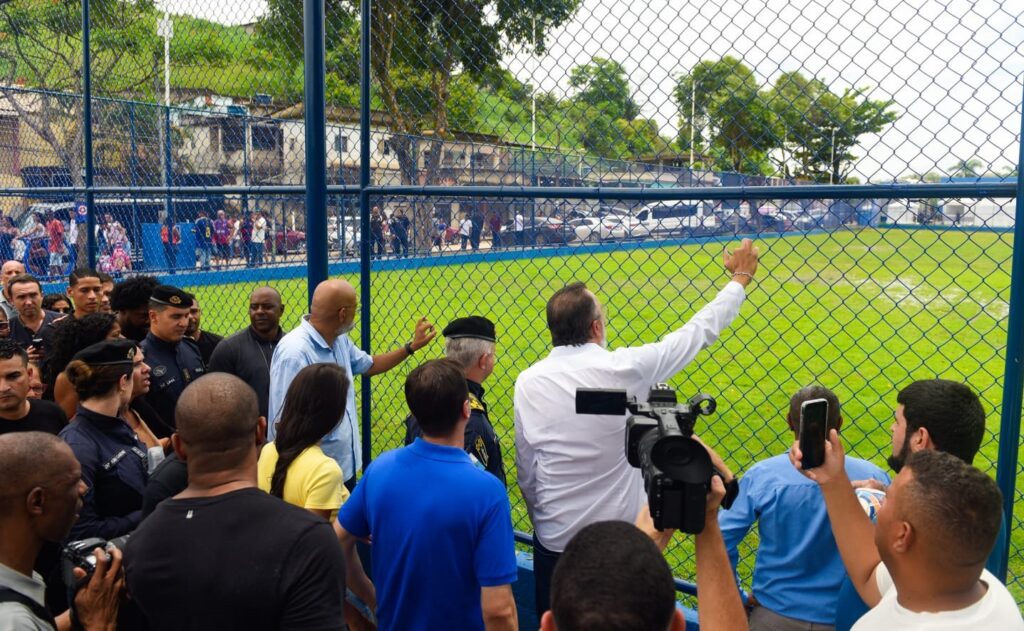 Prefeito Márcio Canella inaugura 2ª Companhia de Polícia, uma praça e o Campo do Vicentão no Gogó da Ema