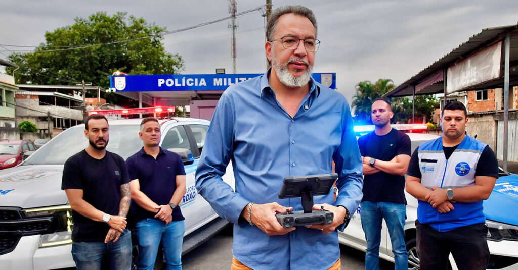 Prefeito Canella lança 1ª Companhia Destacada de Drones para reforçar ações de Segurança Pública em Belford Roxo