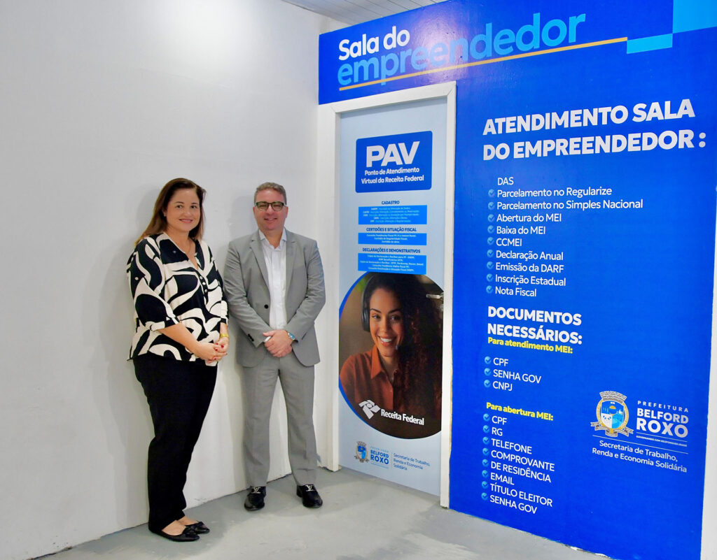 Prefeitura de Belford Roxo inaugura posto avançado da Receita Federal na sede da Secretaria Municipal de Trabalho