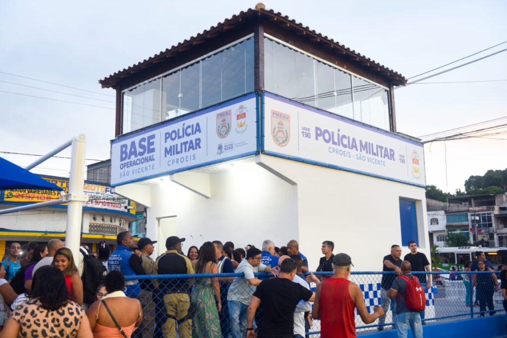 Prefeito Canella inaugura nova Base da Polícia Militar no Morro do Flamengo (Gogó da Ema) e do Proeis São Vicente