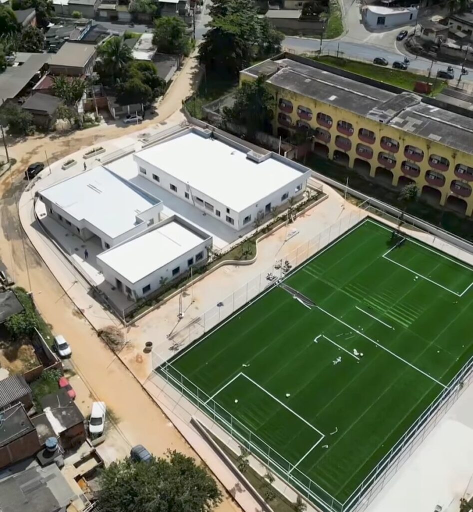 Prefeita Mariana Canella visita obras da futura creche de tempo integral no Complexo do Shangrilá que ganhará praça, unidade de saúde e Cras