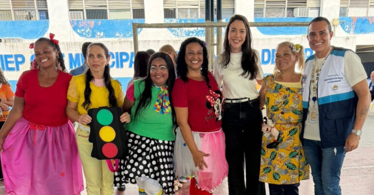 Secretarias de Assistência Social e Educação iniciam semana de ações do Maio Laranja em escolas municipais com a presença da prefeita