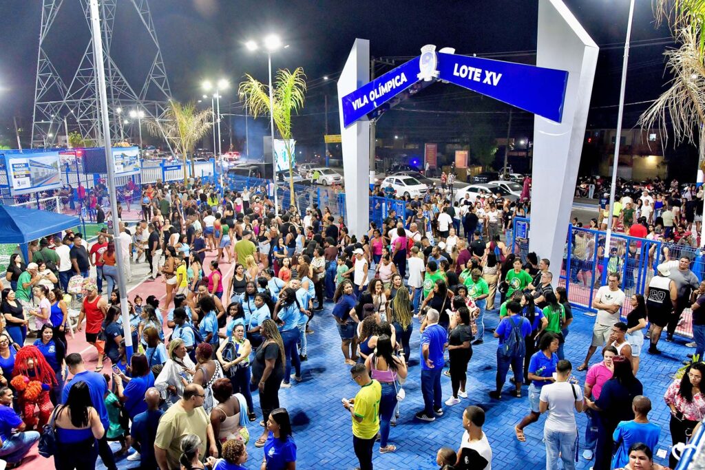 Prefeita Mariana Canella inaugura Vila Olímpica Lote XV Oscar Schmidt lotada com milhares de pessoas no novo complexo esportivo