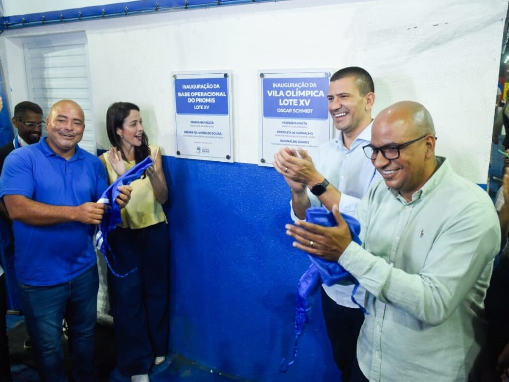 Prefeita Mariana Canella inaugura Vila Olímpica Lote XV Oscar Schmidt lotada com milhares de pessoas no novo complexo esportivo