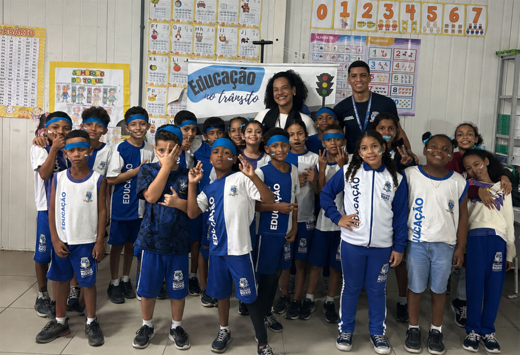 Projeto ‘Educação Para o Trânsito’ da Secretaria Municipal de Transporte chega na Escola Antônio Gomes de Carvalho (Mineirão) no Maringá