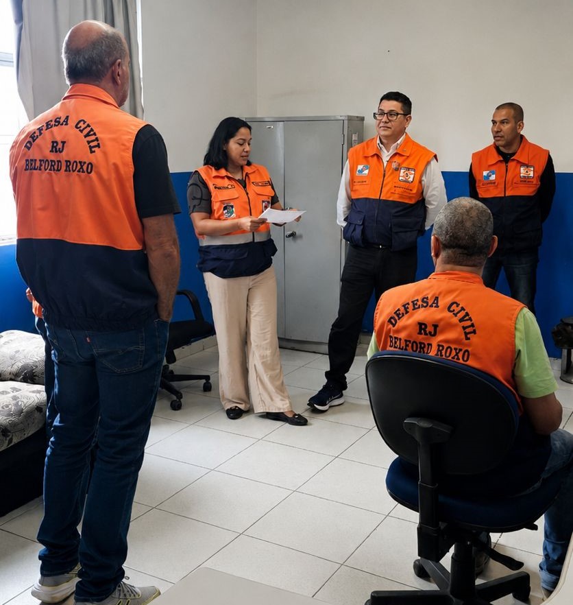 Belford Roxo recebe visita de representantes das Defesas Civis Estadual e Federal