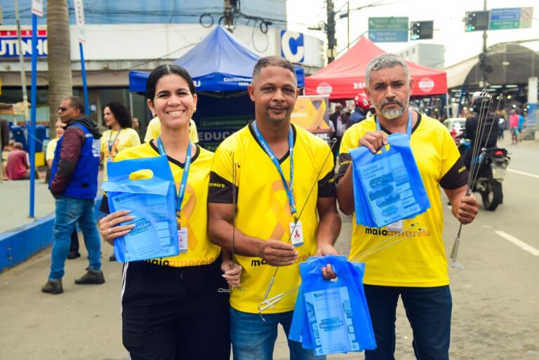 Secretaria Municipal de Transporte e Detran-RJ promove ações educativas para motociclistas no encerramento do Maio Amarelo em Belford Roxo