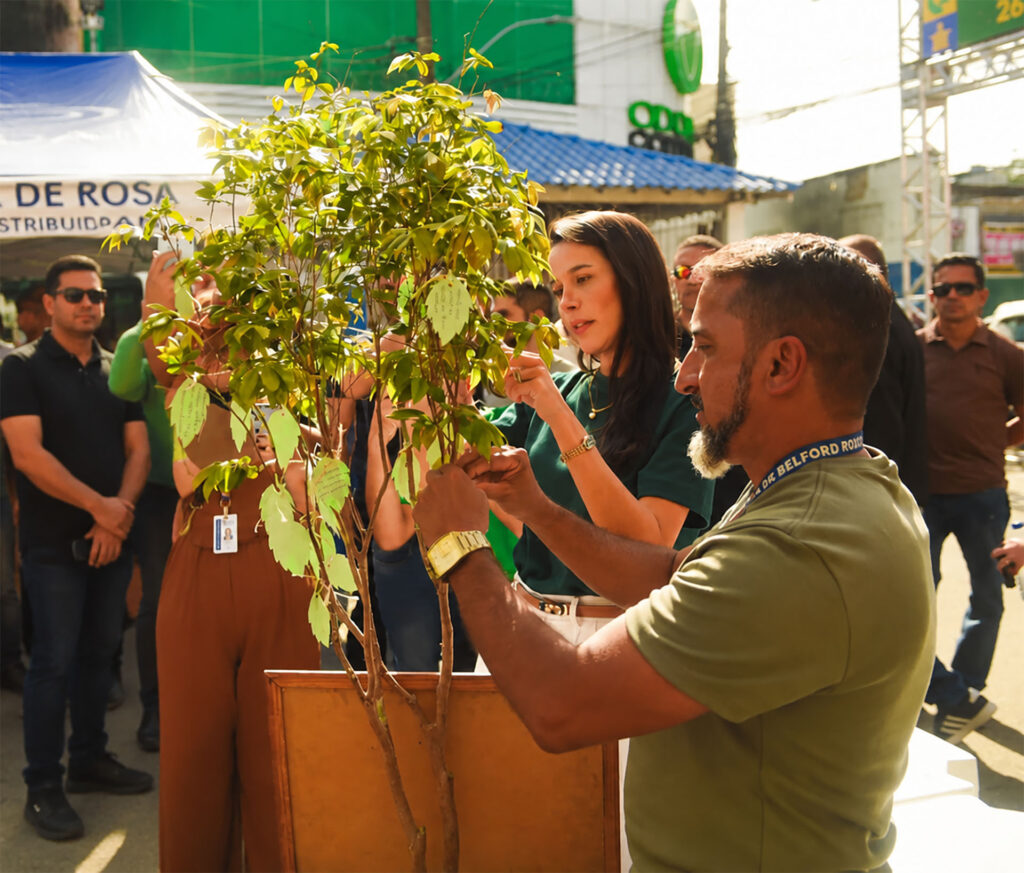 Prefeita Mariana Canella participa da Ecobel realizada no Centro de Belford Roxo