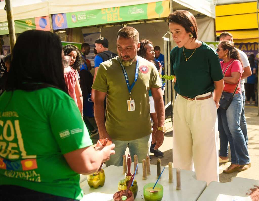 Prefeita Mariana Canella participa da Ecobel realizada no Centro de Belford Roxo