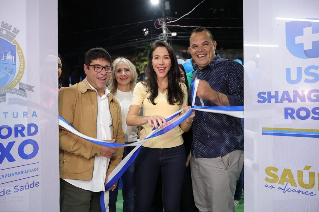 Prefeita Mariana Canella inaugura complexo Shangrilá Rosa com creche. USF, praça e CRAS