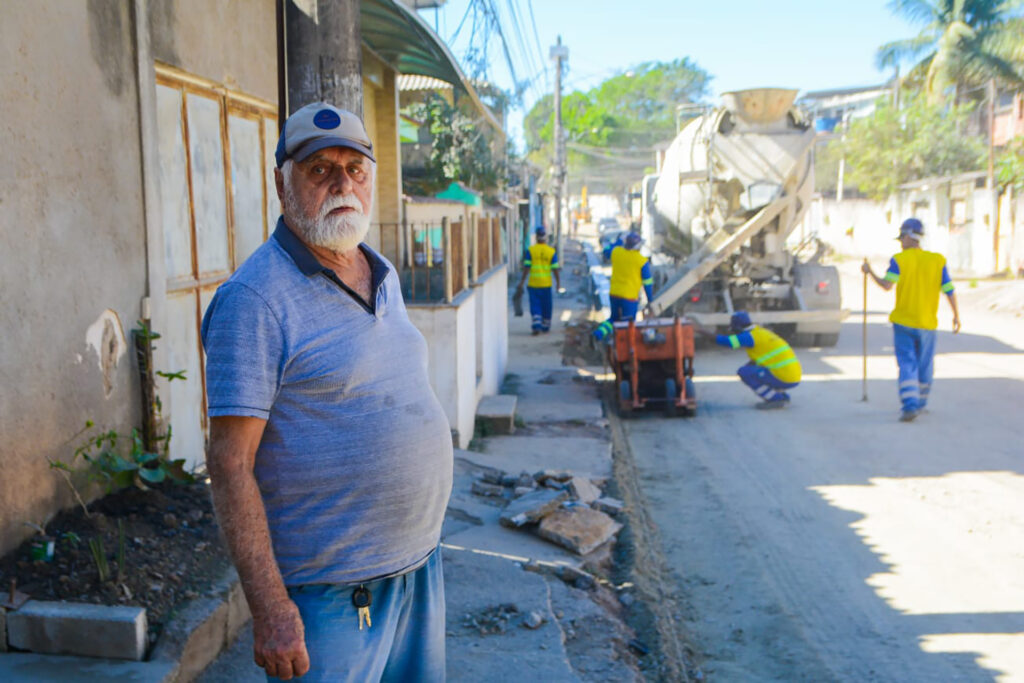 Piam e Avenida Automóvel Clube estão ficando de cara nova com obras de colocação de novo asfalto