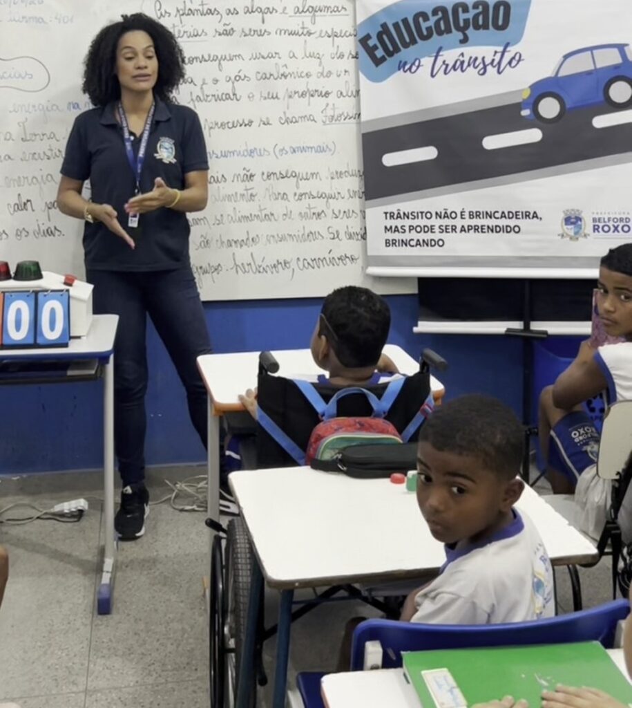 Escola Municipal Imaculada da Conceição recebe projeto ‘Educação para o Trânsito’