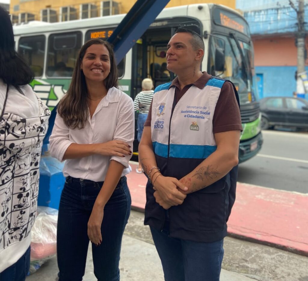 Belford Roxo leva Lei Maria da Penha ao Centro da Cidade com ação social