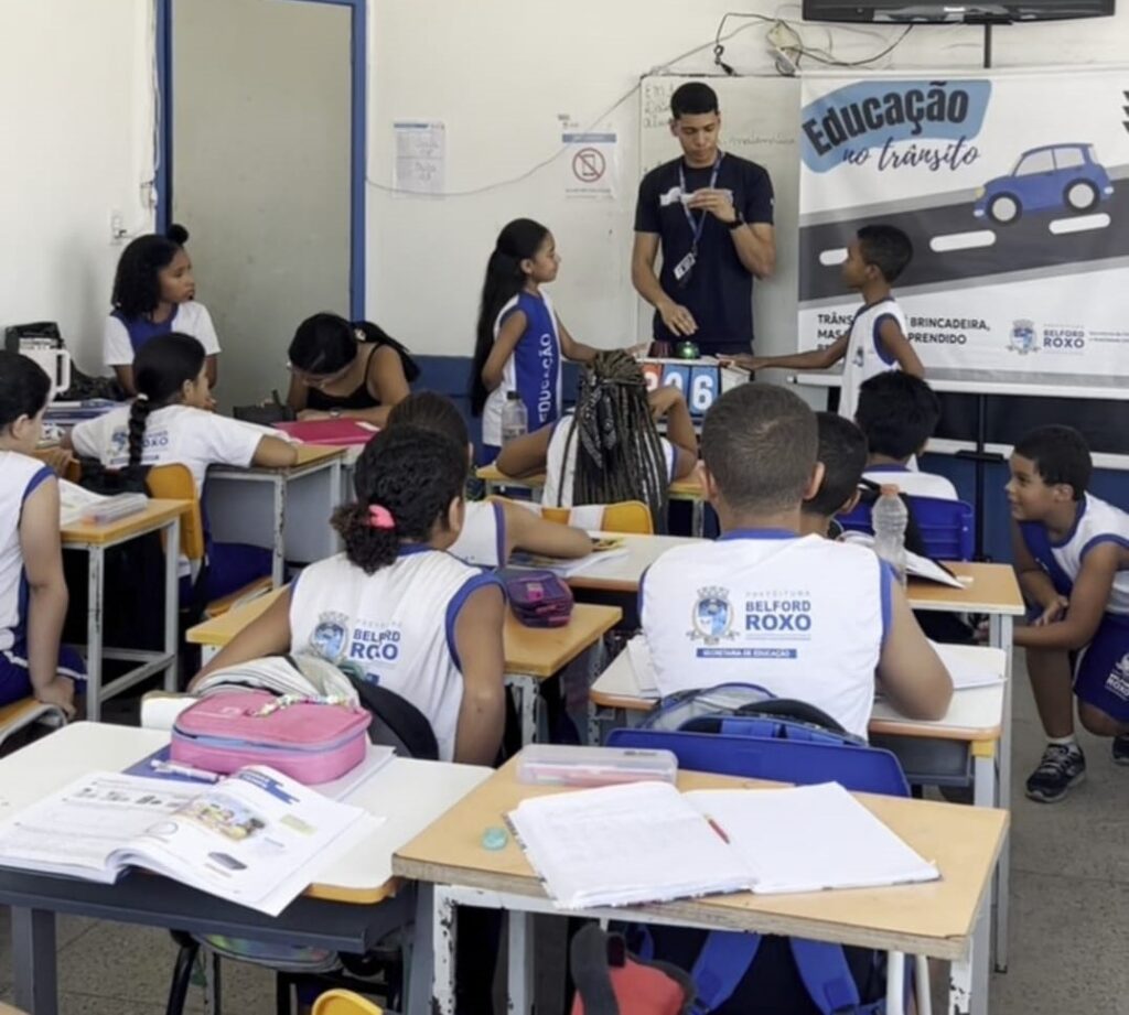 Escola Municipal Imaculada da Conceição recebe projeto ‘Educação para o Trânsito’