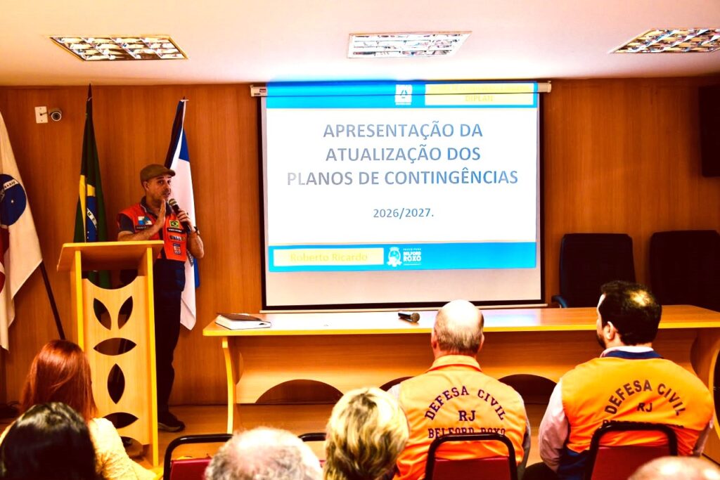 Defesa Civil se reúne com o Grupo de Ações Coordenadas para discutir ações preventivas em Belford Roxo