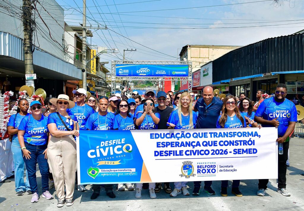 Desfile Cívico de Belford Roxo entra no quinto dia com desfile de 24 escolas na Estrada Manoel de Sá no Lote XV