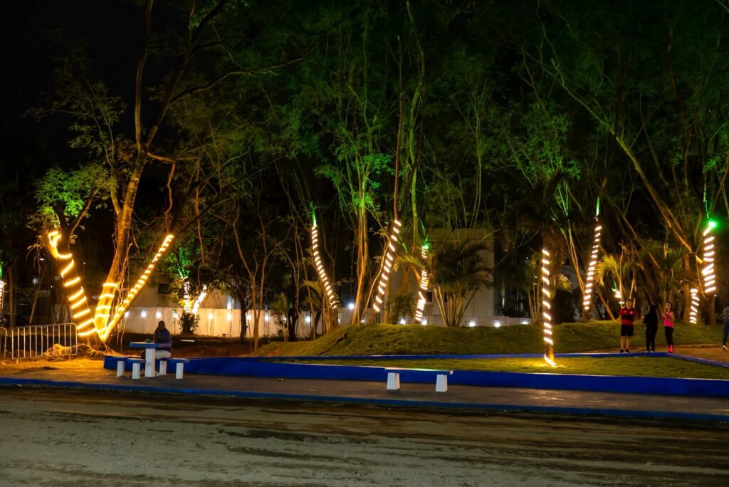 Prefeita Mariana Canella inaugura o Parque Municipal Casemiro Meirelles e uma grande área de lazer na Vila Dagmar