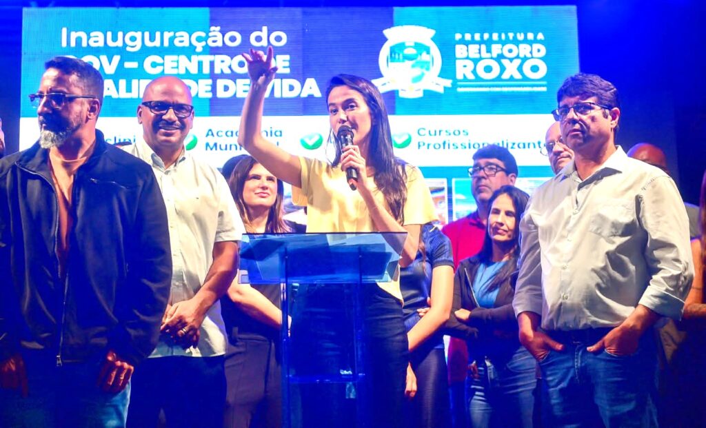 Prefeita Mariana Canella inaugura o Centro de Qualidade de Vida Cooperativa, o segundo de Belford Roxo