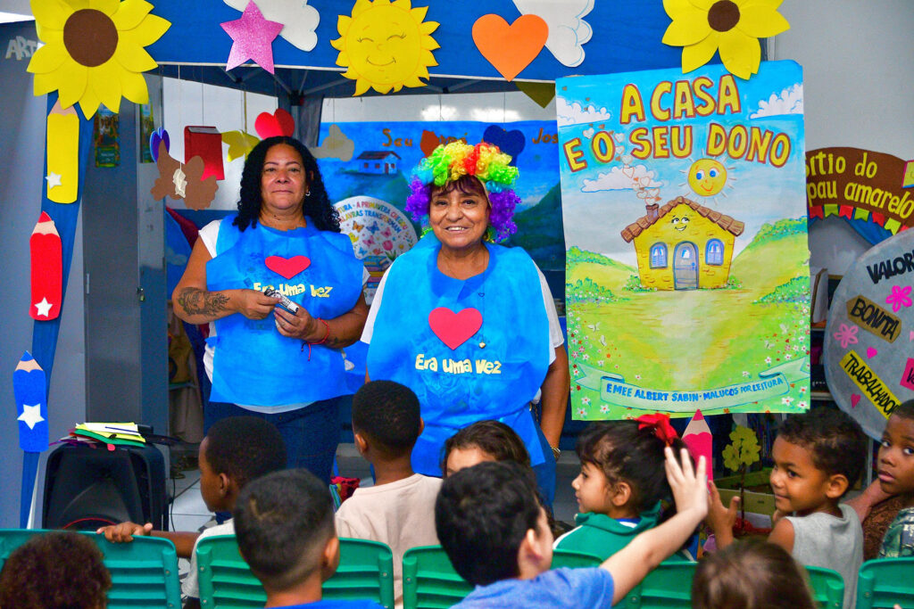 Semana da Criança tem atividades educativas, brincadeiras e cardápio saboroso para os alunos da rede municipal de ensino de Belford Roxo